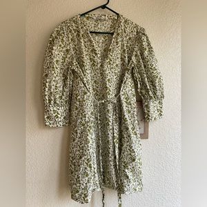 Beautiful Green Floral Zara Dress